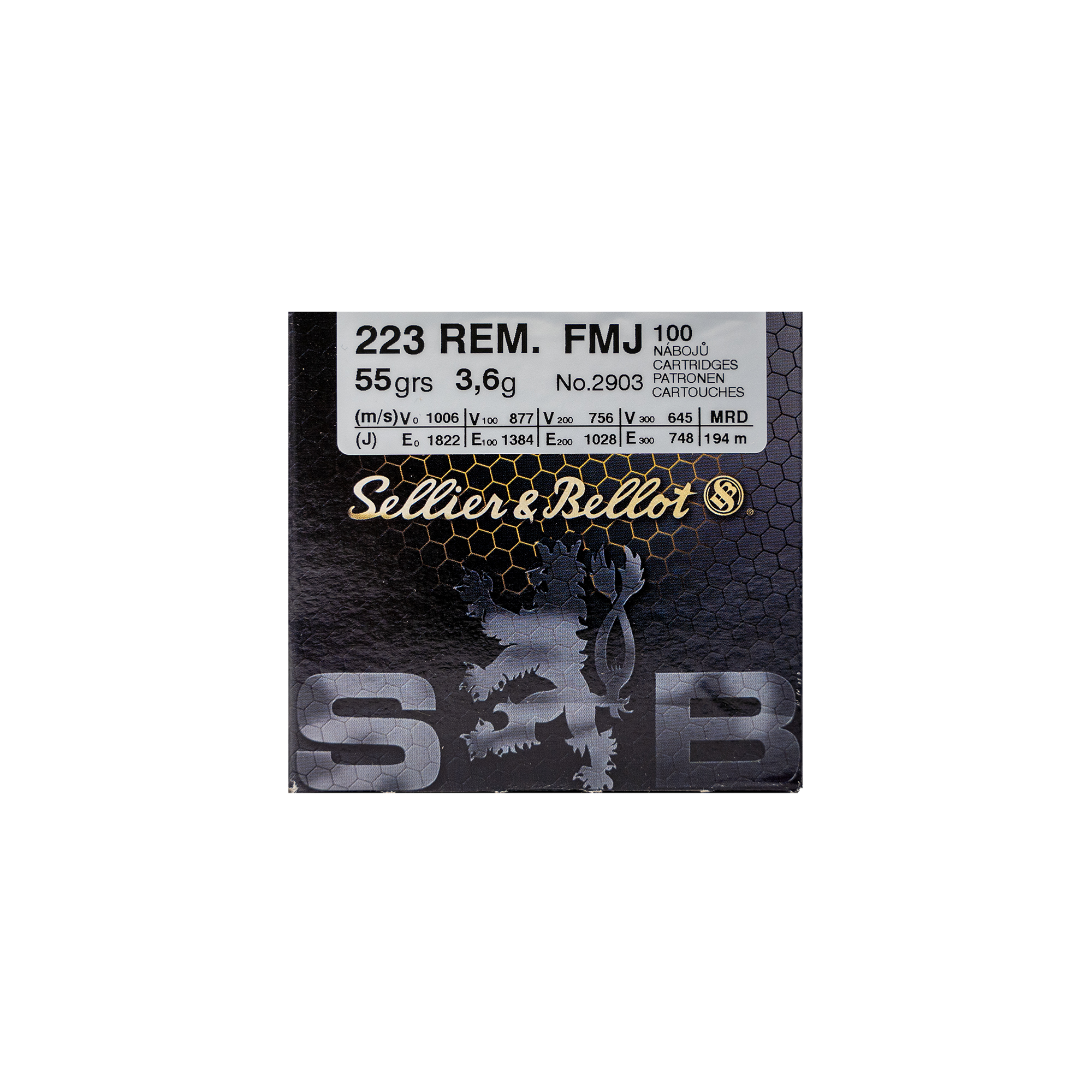 Sellier & Bellot .223Rem 55gr Sellier & Bellot .223Rem 55gr/3.6g 5,56x45mm Carpatia Arms Rzeszów Leżajsk Strzelnica Arizona